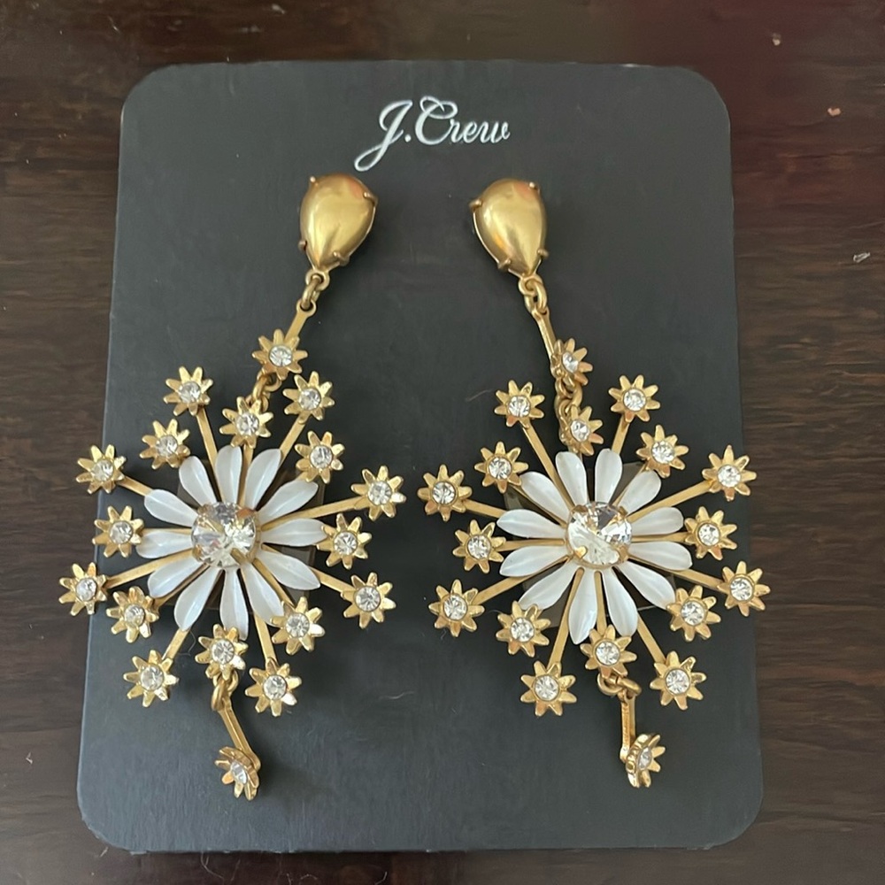 J.Crew chandelier style earrings.